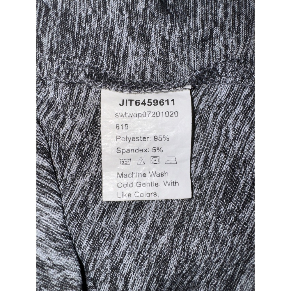 SHEIN Curve Shirt Women's Size 1XL Gray Long Sleeve Active Wear Shirt - Picture 4 of 4